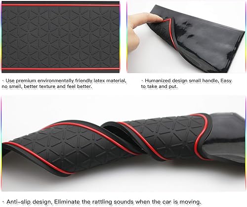 Miniatura 4 de SKTU para Toyota Venza 2021 2022 2023 2024 Alfombrilla para Ranura de Puerta 2024 Venza XU80 Antideslizante Interior Almohadilla para Ranura y