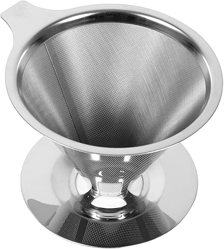 Miniatura 6 de Vierta sobre la taza de la cafetera, acero inoxidable verter sobre el gotero de café, verter sobre el filtro de doble capa de malla de la taza del