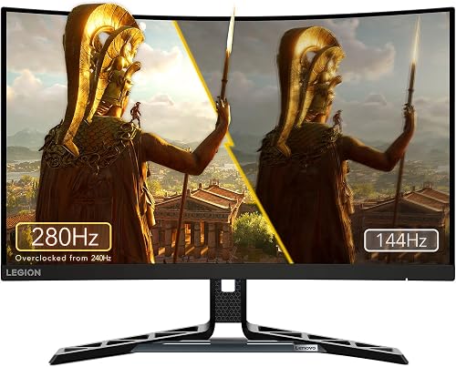 Lenovo Legion R27qe Gen 2 27" QHD WLED Gaming Monitor 2560 x 1440-16:9-200Hz IPS Panel 0.5ms Response Time HDMI DisplayPort TÜV Eye Comfort Protection Black 5.9kg - 4