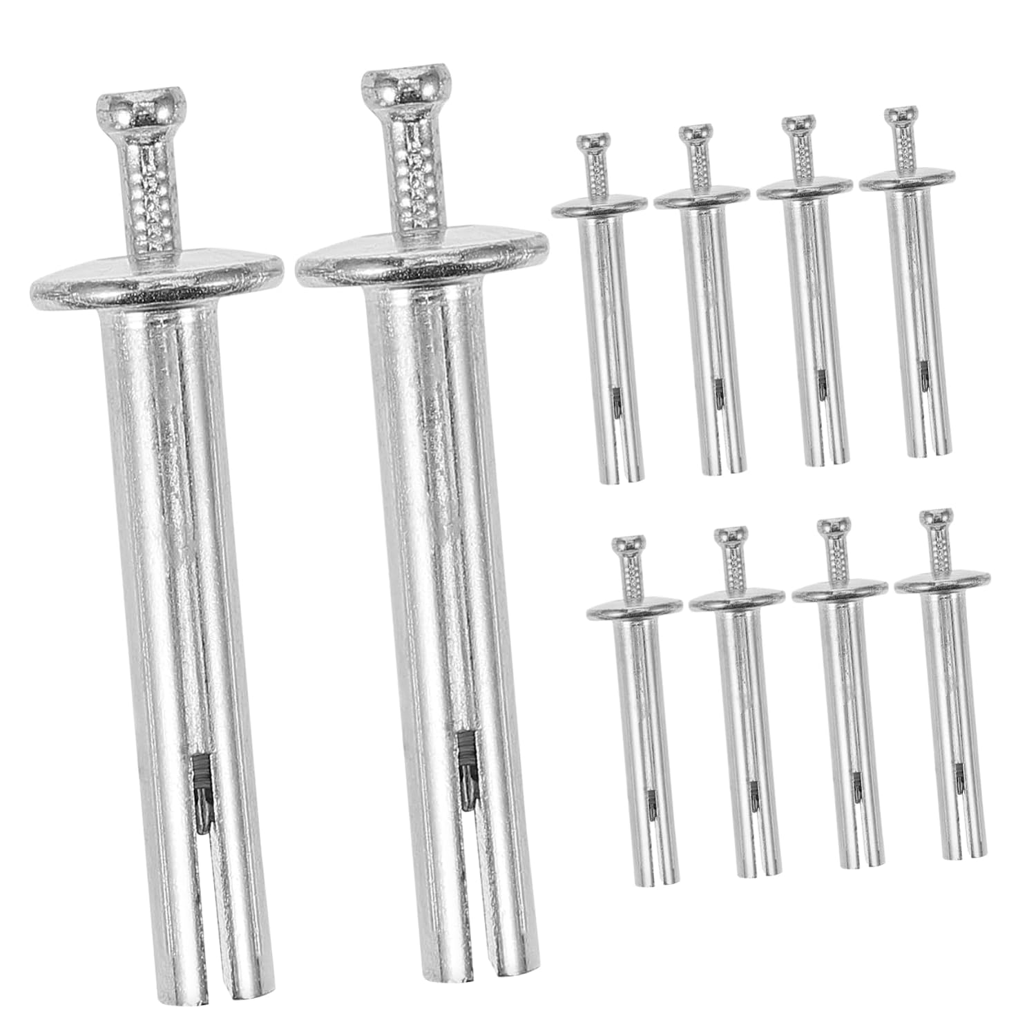 HOMSFOU 10pcs Heavy Duty Expansion Drive Nail Anchors Concrete Anchor Fasteners for Wall Mounting Quick Installation Expansion Nails for Drywall and Masonry