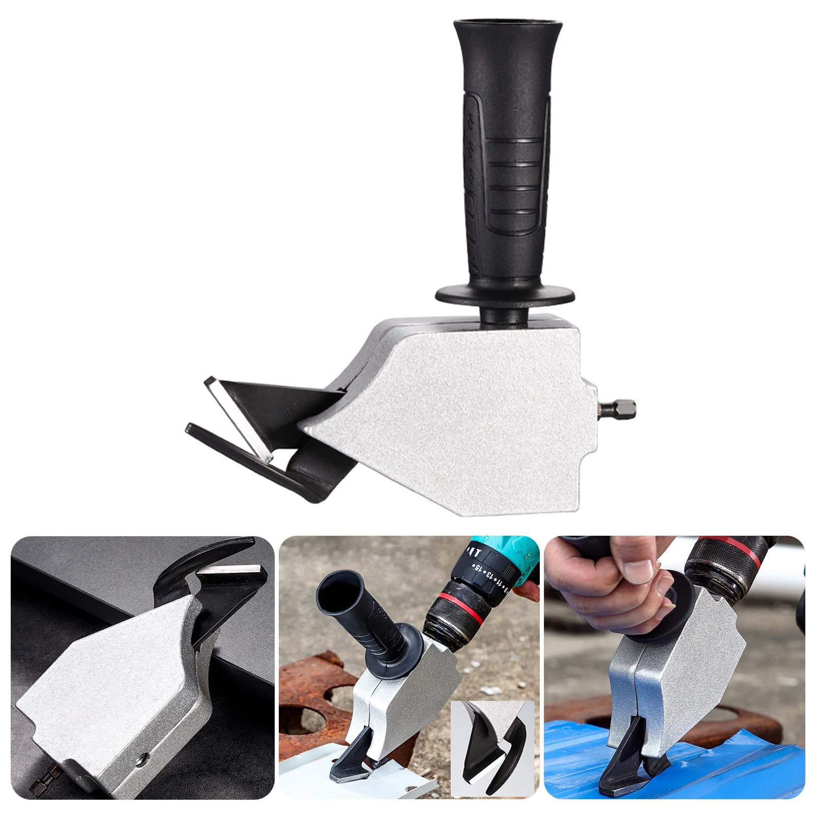 Functional Drill Shear Attachment Functional Shear Attachment Efficient Drill Converter For Sheet Metal Cutting