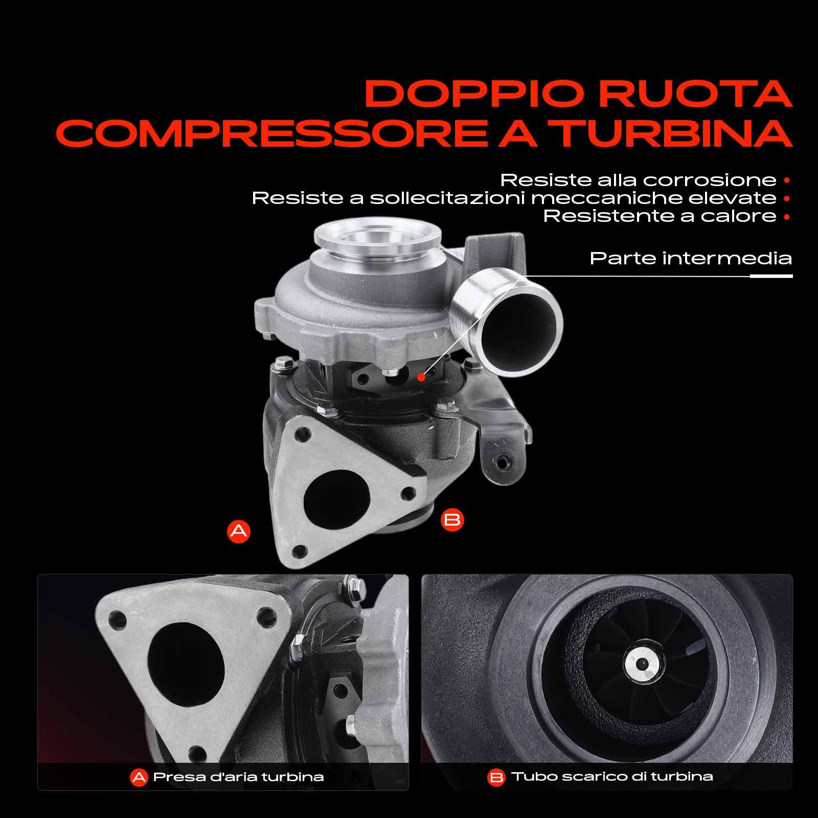 Frankberg Turbocompressore a gas di scarico 13900-67JH1, 761618-0001