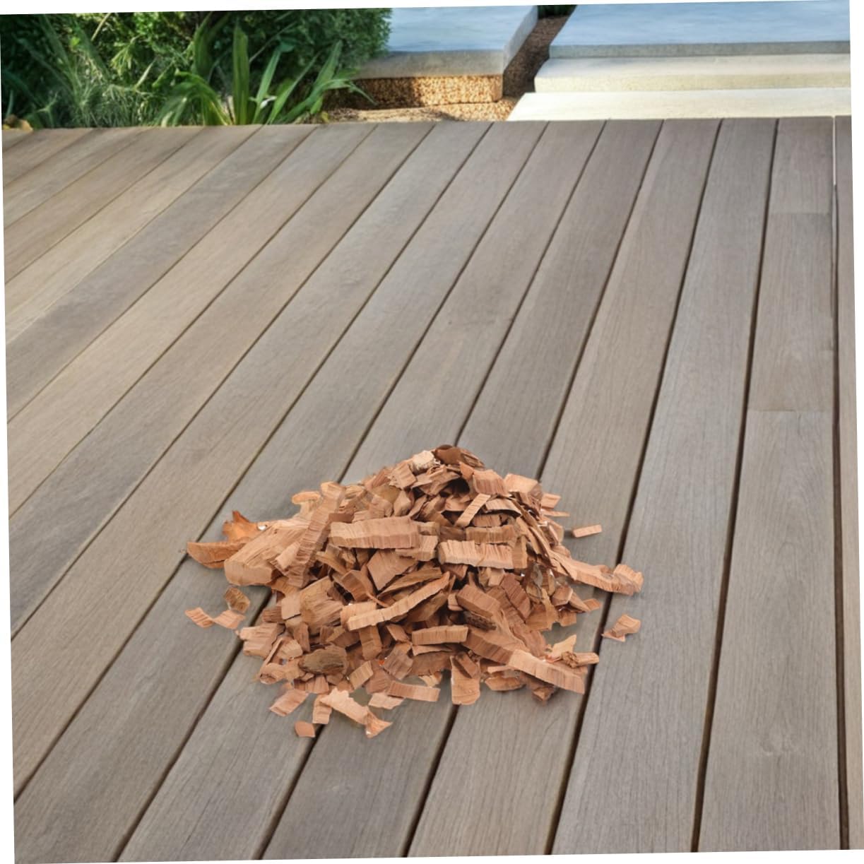 POPETPOP Apple Wood BBQ Chips Bag for Smoking Meat Easy Ignition Wood Chunks for Grills and Smokers Consistent Smoke Flavor Enhancer for Outdoor Barbecue Parties and Family Gatherings