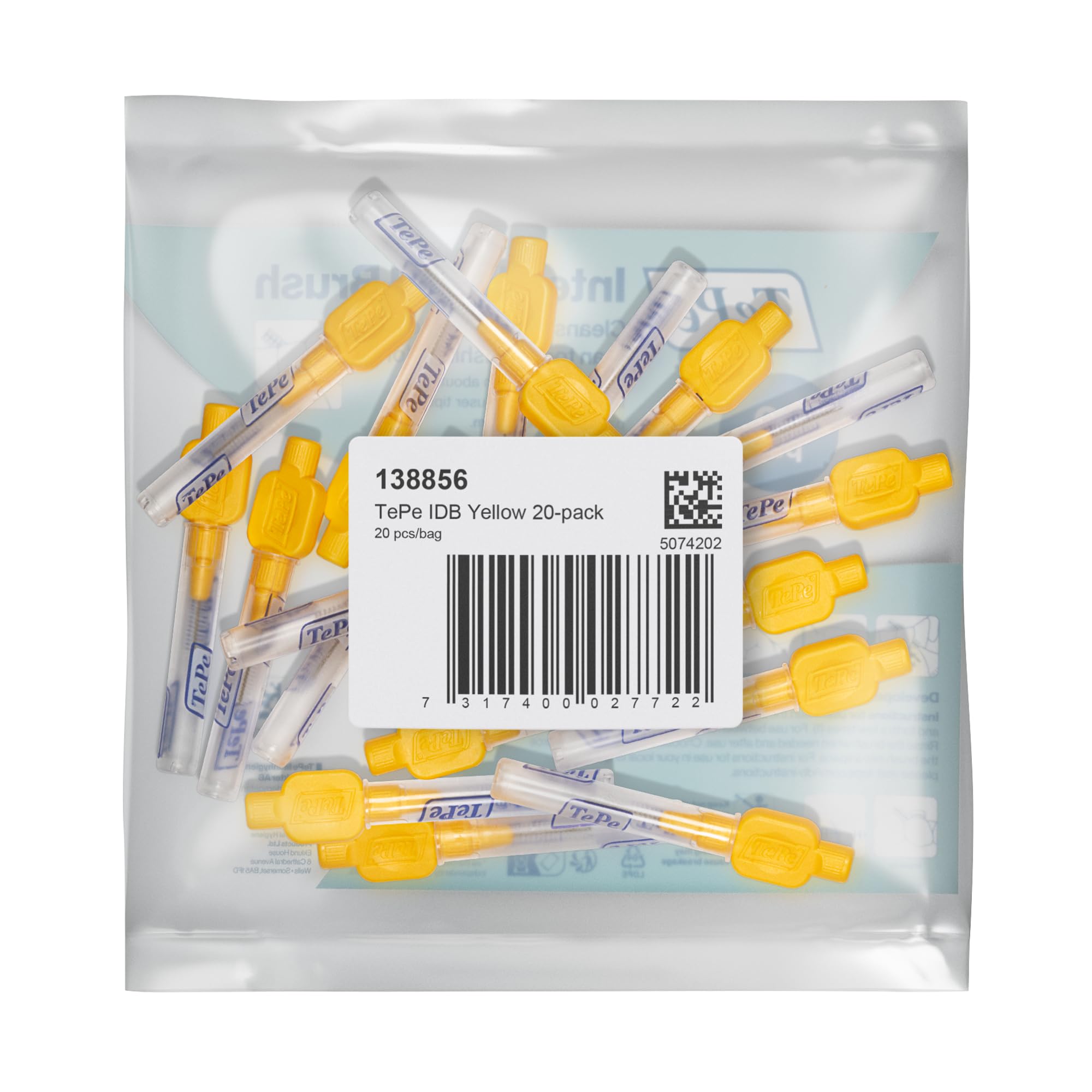 Visiter la boutique TePe Brossettes Interdentaires TePe, Originales, Jaune 0.7mm/ISO 4, 8pcs, élimine la plaque dentaire, nettoyage efficace entre les dents, pour espaces intermédiaires in use