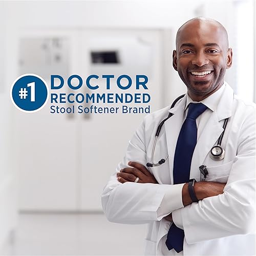 Vista 21 de Suavizante de heces Colace de intensidad regular, 60 cápsulas, 100 mg de docusato sódico, para un alivio suave y confiable.