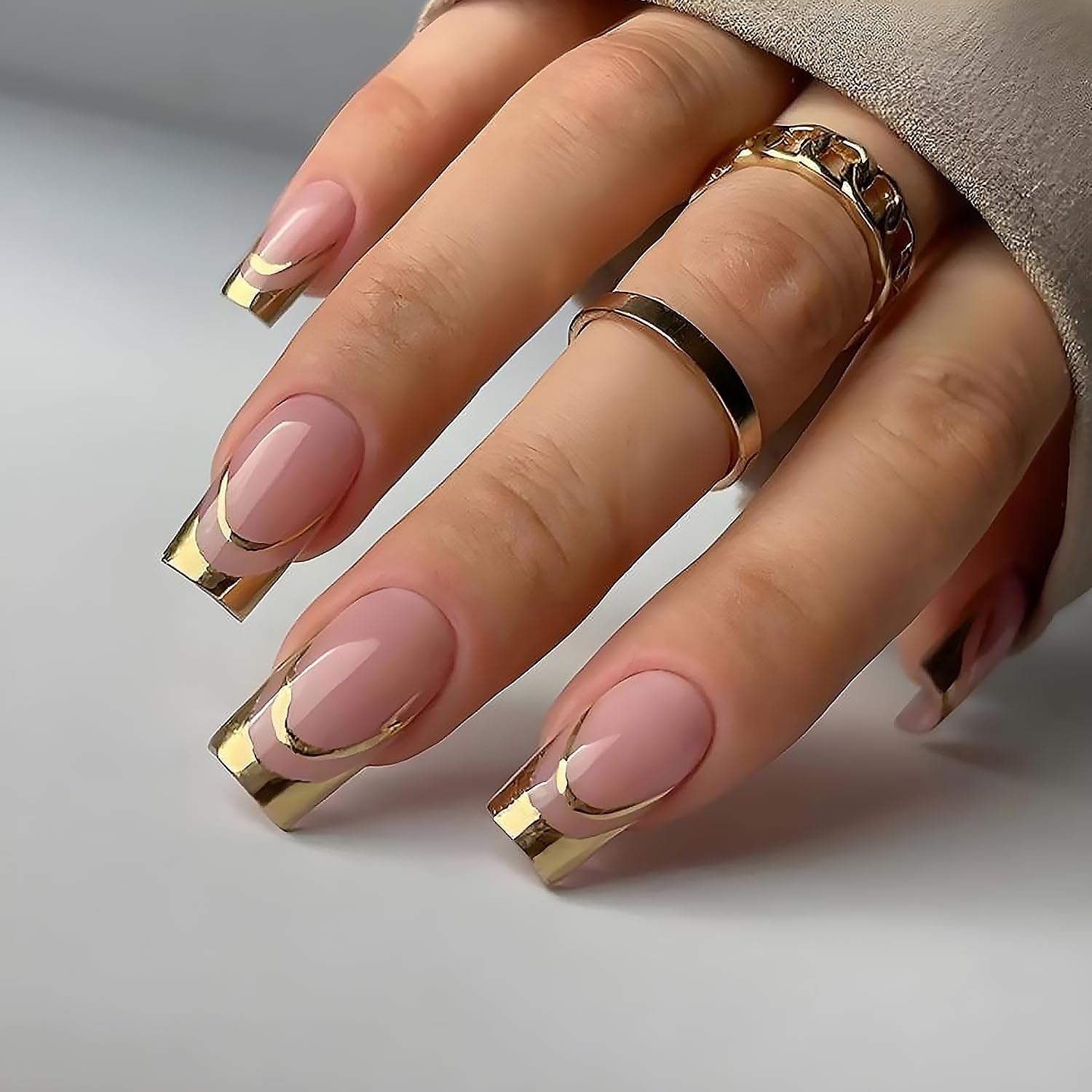 24 Press On Nails - French Tip, Flowers & Glitter -10 24 Press On Nails - French Tip, Flowers & Glitter -10
