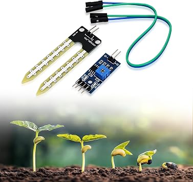 6pcs 3.3V-5V Soil Hygrometer Detection Module Soil Moisture Detect Sensor for Arduino Automatic Watering System Robot Smart car