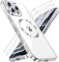 Vista 11 de JUESHITUO Funda para iPhone 16 con protección de pantalla 2X [protector de lente integrado] [imanes N56 más fuertes] [no amarillento] compatible