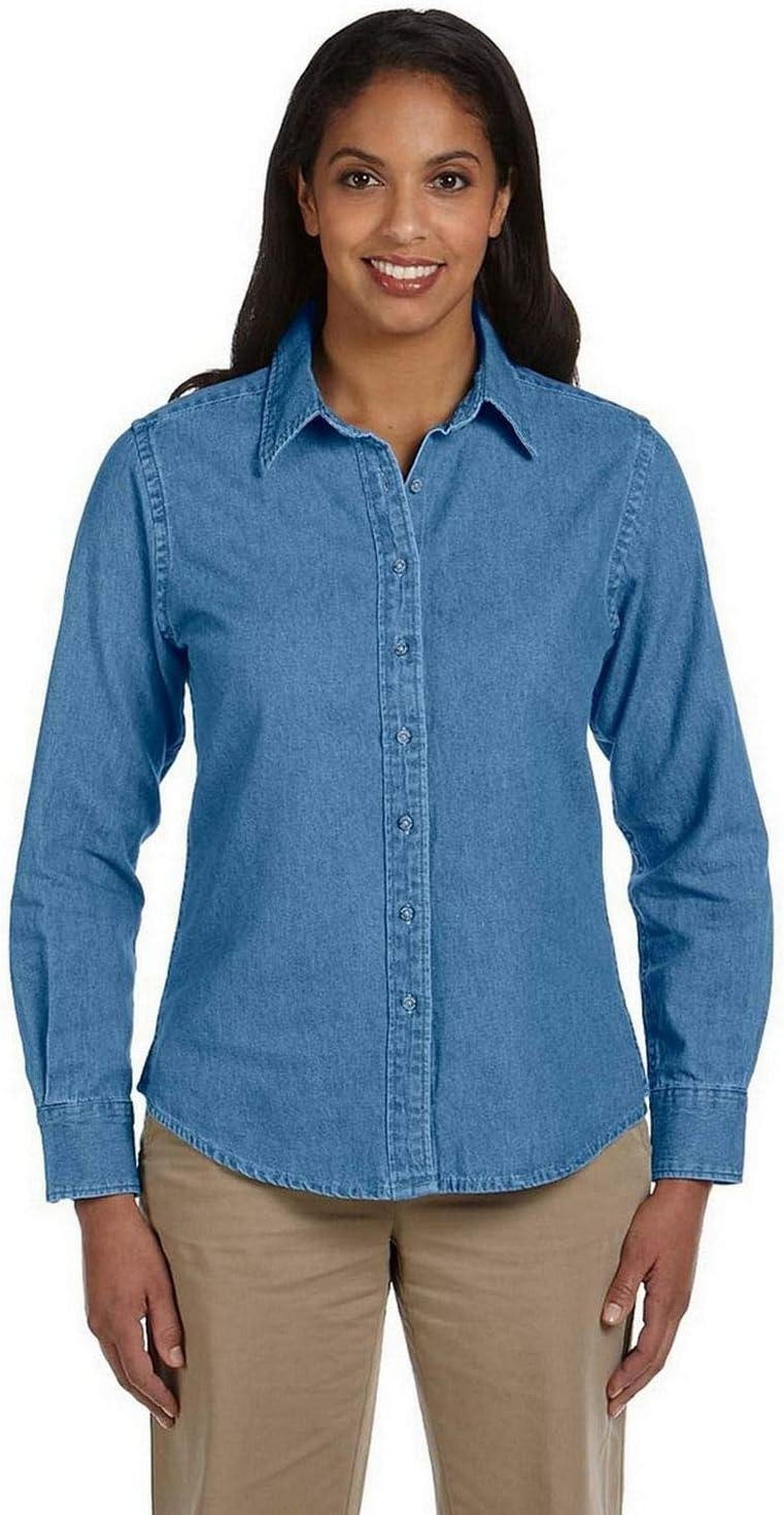 Harriton6.5 oz. Long-Sleeve Denim Shirt (M550W)