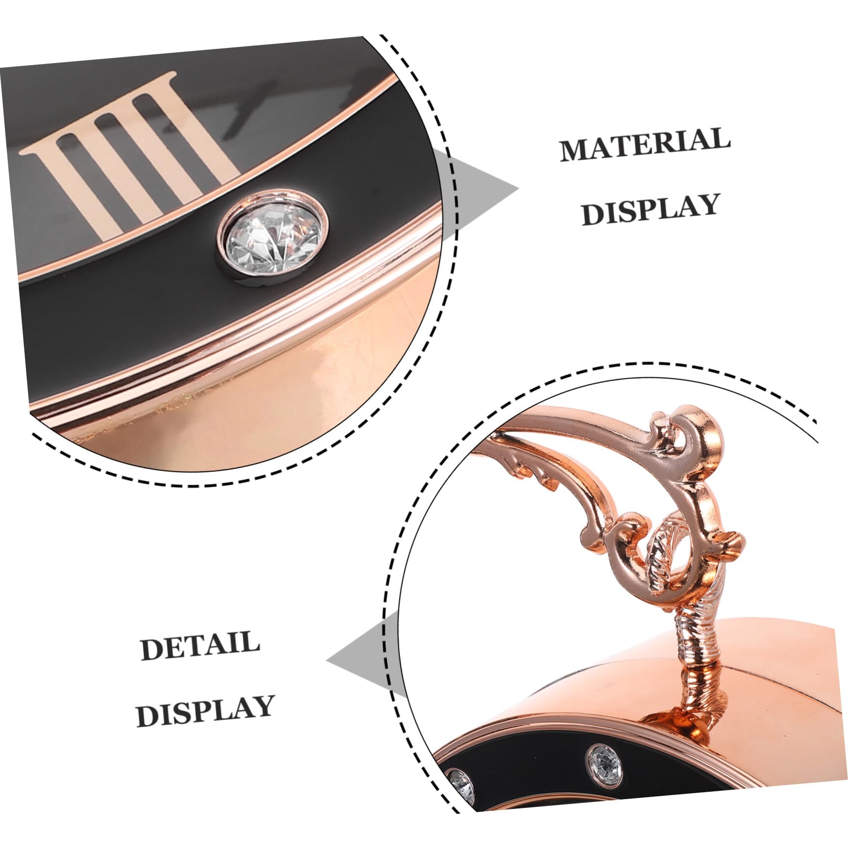 DOITOOL Reloj de Pared Grande Doble Cara Silencioso Estilo Europeo para Interior y Exterior Decoración para Salón Oficina y Porche Negro