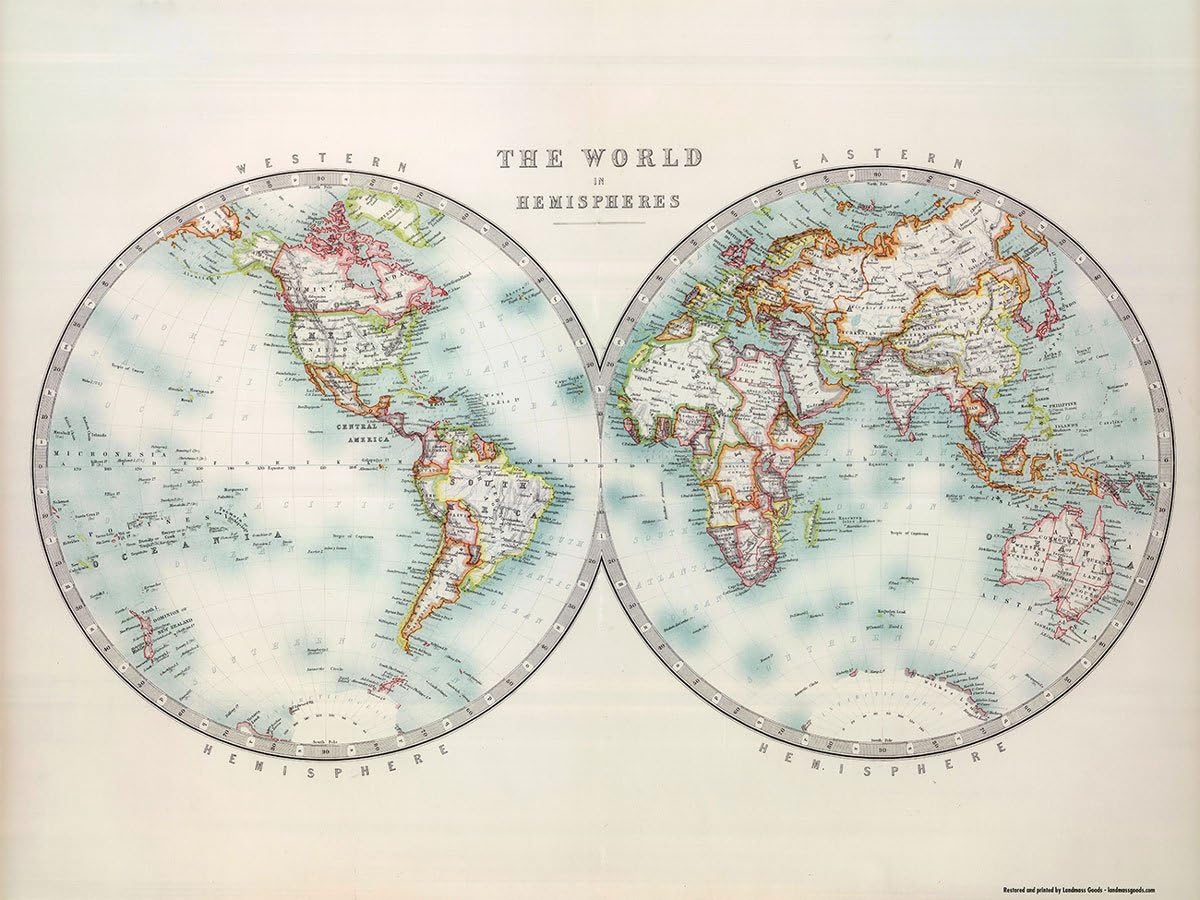 World Map - by Landmass Goods