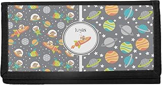 Space Explorer Canvas Checkbook Cover (Personalized)