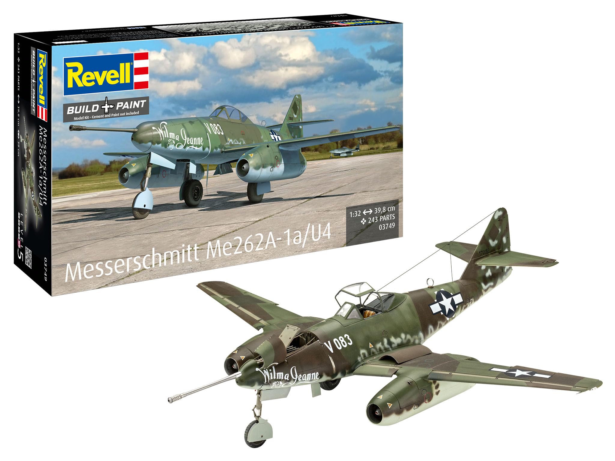Amazon | ドイツレベル 1/32 ドイツ メッサーシュミット Me262A-1a/U4