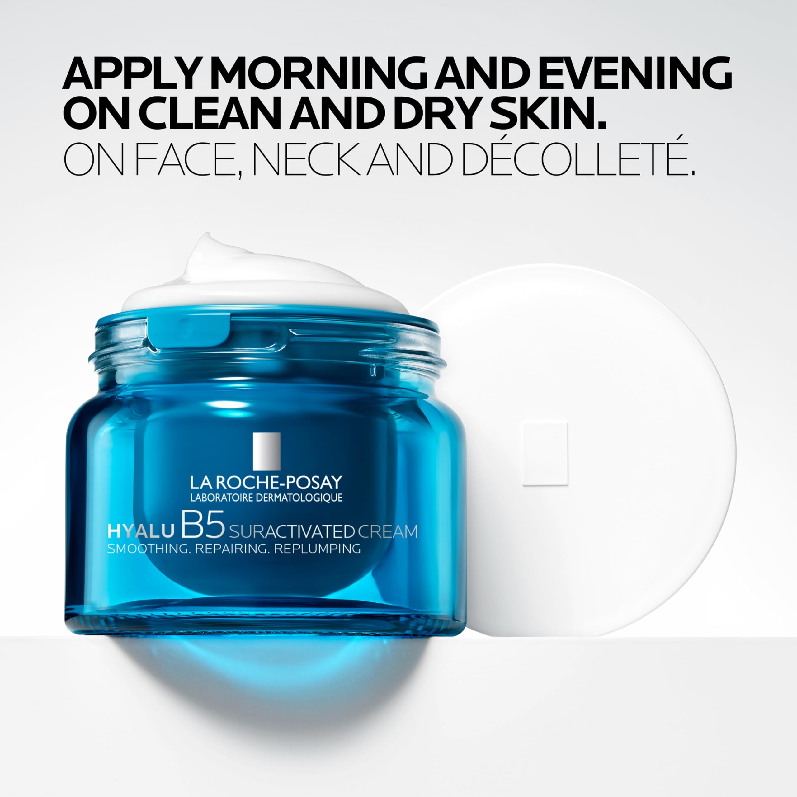 La Roche-Posay Hyalu B5, Crema Anti-Rughe Rassodante, Azione Levigante e Rimpolpante, Rughe e Linee Sottili Ridotte, Con 3 Tipi di Acido Ialuronico e Vitamina B5, 50 ml