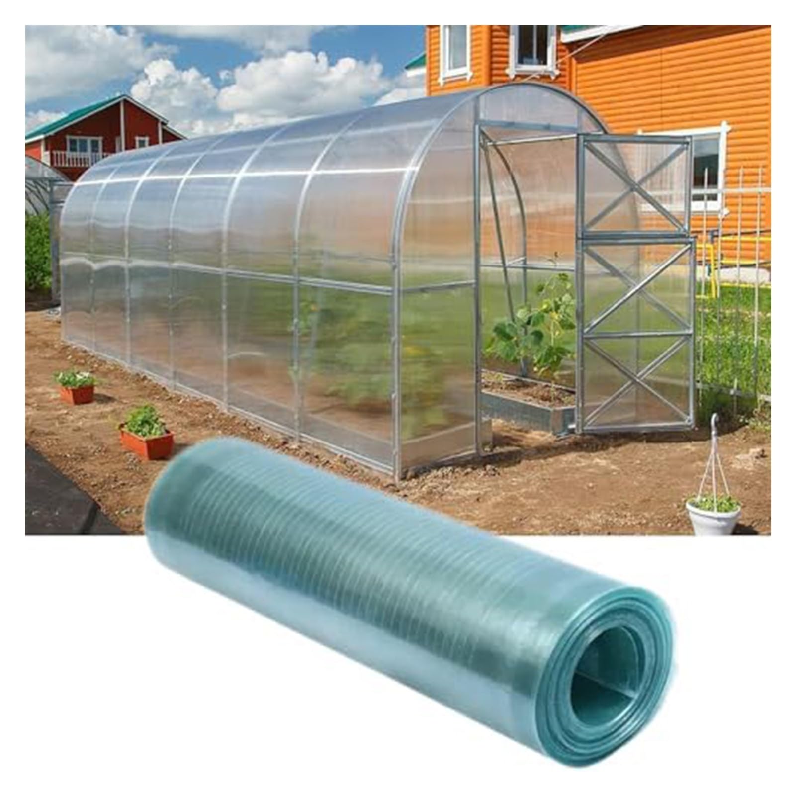Panneau de serre en polycarbonate isolant et ultra résistant aux UV