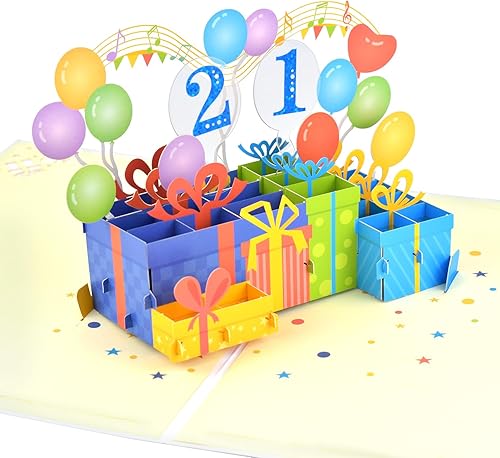 Miniatura 1 de Oalush - Tarjeta desplegable 3D, tarjeta de cumpleaños con sobres y etiqueta de notas, regalo de tarjeta de feliz cumpleaños para el día de San