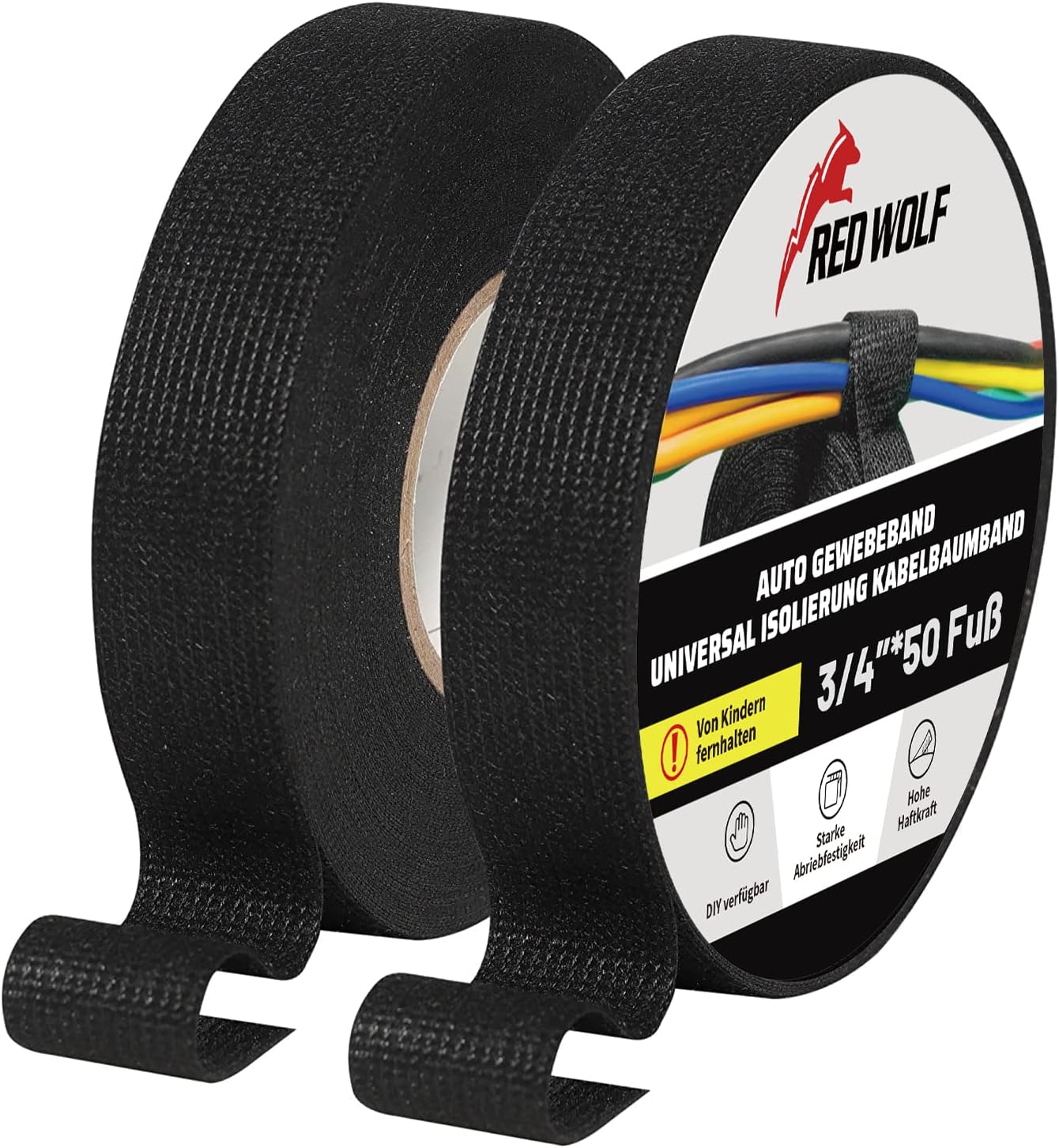 Dpm Tapes - Tesa 51036, PET Textieltape Voor Kabelbundeling, Bescherming Tegen Schuren, Hittebestendig, Zeer Flexibel, Oplosmiddelvrij, Ideaal Voor De Motorruimte (38 mm x 25 m