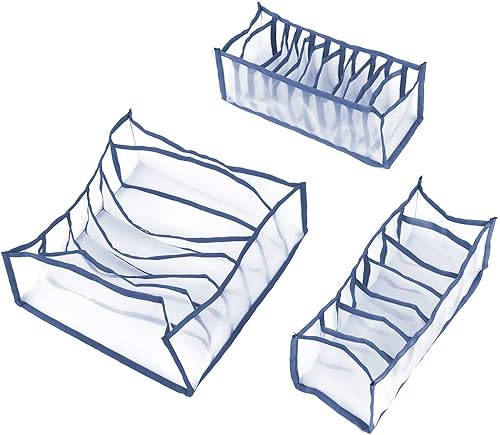 Miniatura 2 de Organizador de ropa interior, organizador plegable de ropa interior para brasieres, divisores de cajones, armario, armario, aparador, cajas de