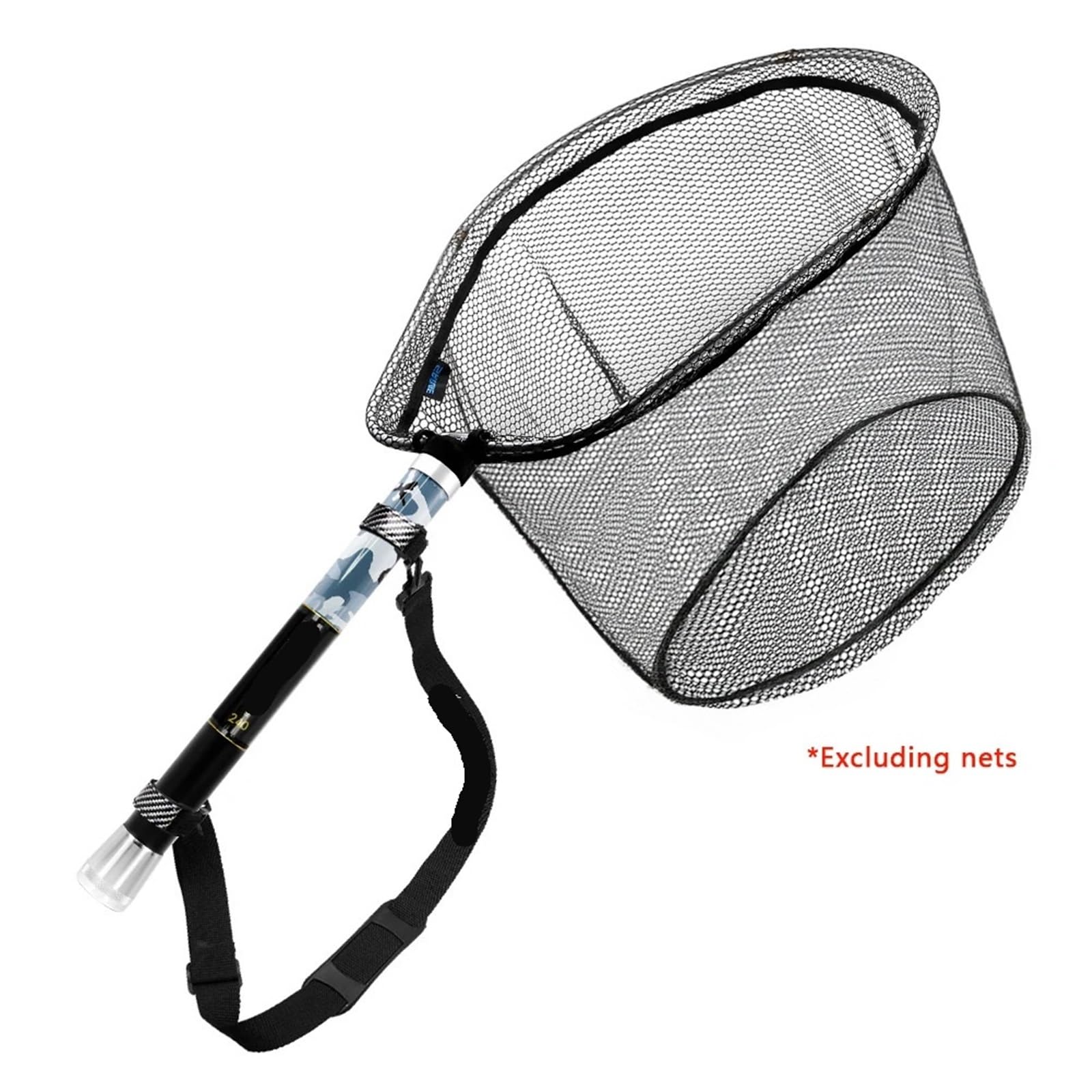 Canna Da Pesca Telescopica Canna da pesca 2.4m/3.0m Estensione telescopica portatile Manico in fibra di vetro Asta da pesca Reti da pesca Strumento da pesca