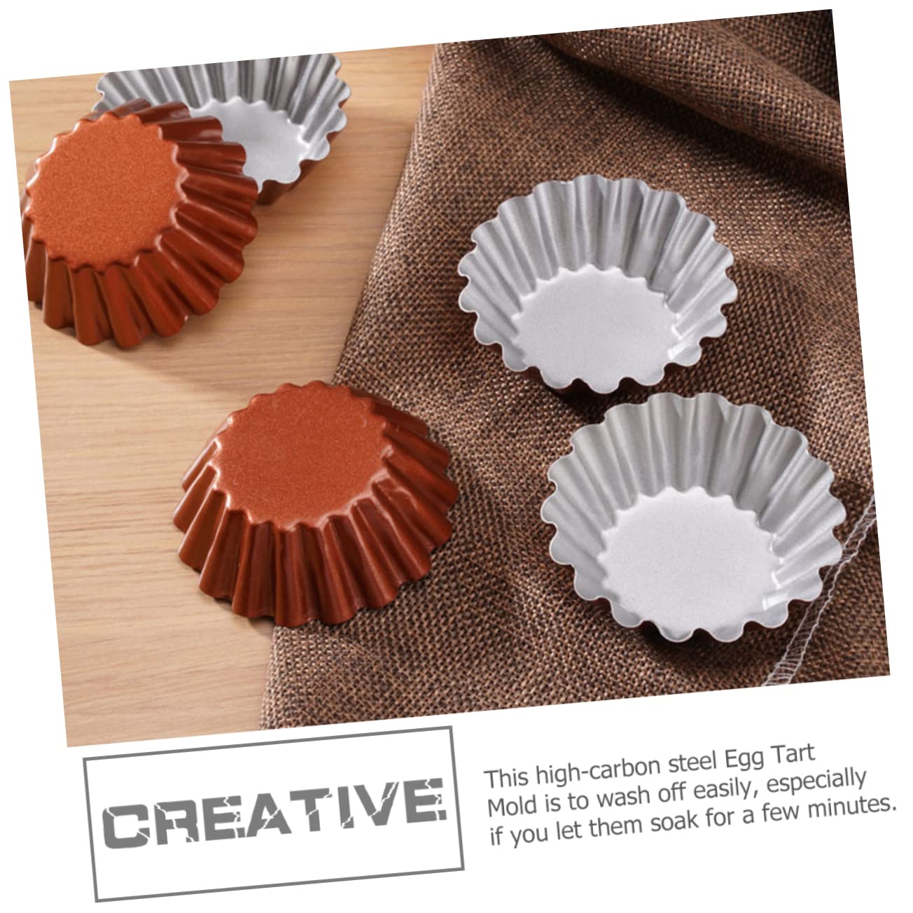 Cabilock 4 Sets Kommerzielle Bäckerei-muffinformen Rund Gebäck Runde Backform Individuelle Muffinformen Zum Backen 6 Stück X 4