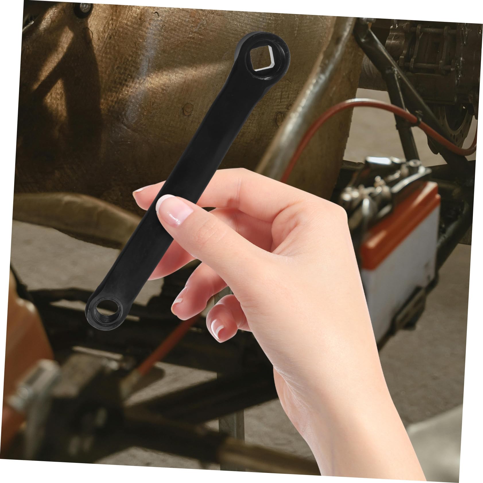Zerodeko Set di Guarnitura Bici Nero in Acciaio Pedivella e Corona Sostituibile, Resistente per Riparazione Bici
