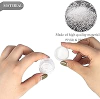 Vista 3 de 25 recipientes de muestra de 0.18 oz, frascos vacíos de 0.17 onzas líquidas con tapas, pequeños recipientes para cosméticos, mini frascos de muestra