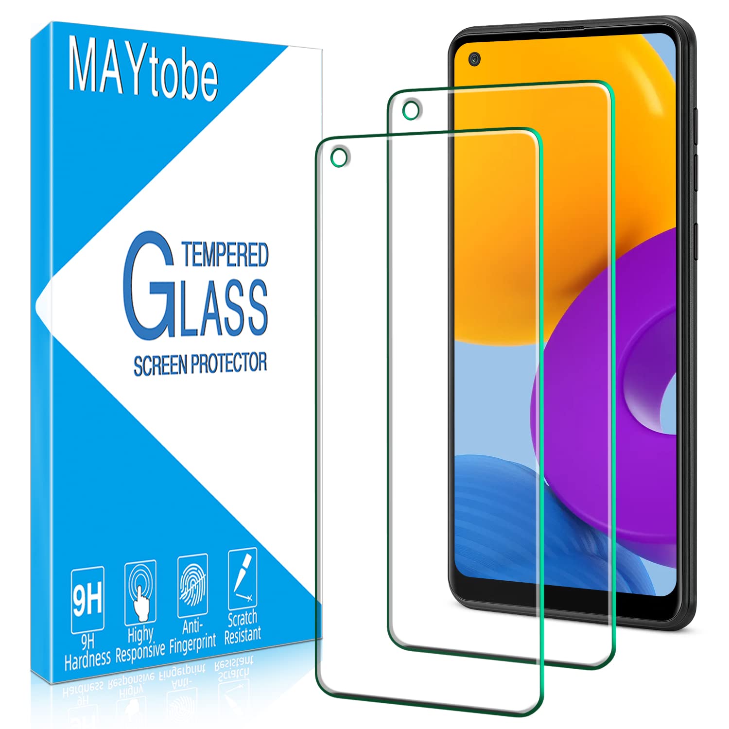MAYtobe Verre Trempé pour Samsung Galaxy A21s - Protection Écran Haute Définition