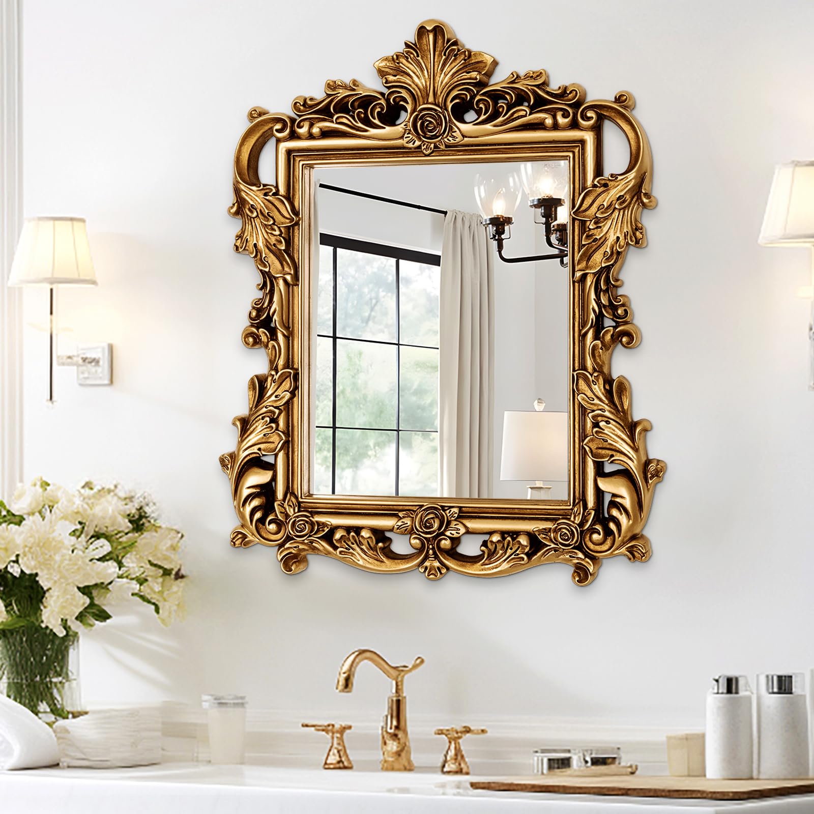 Amazon.com: Gold Baroque Mirror - 26.3'' x 32.6'' Ornate