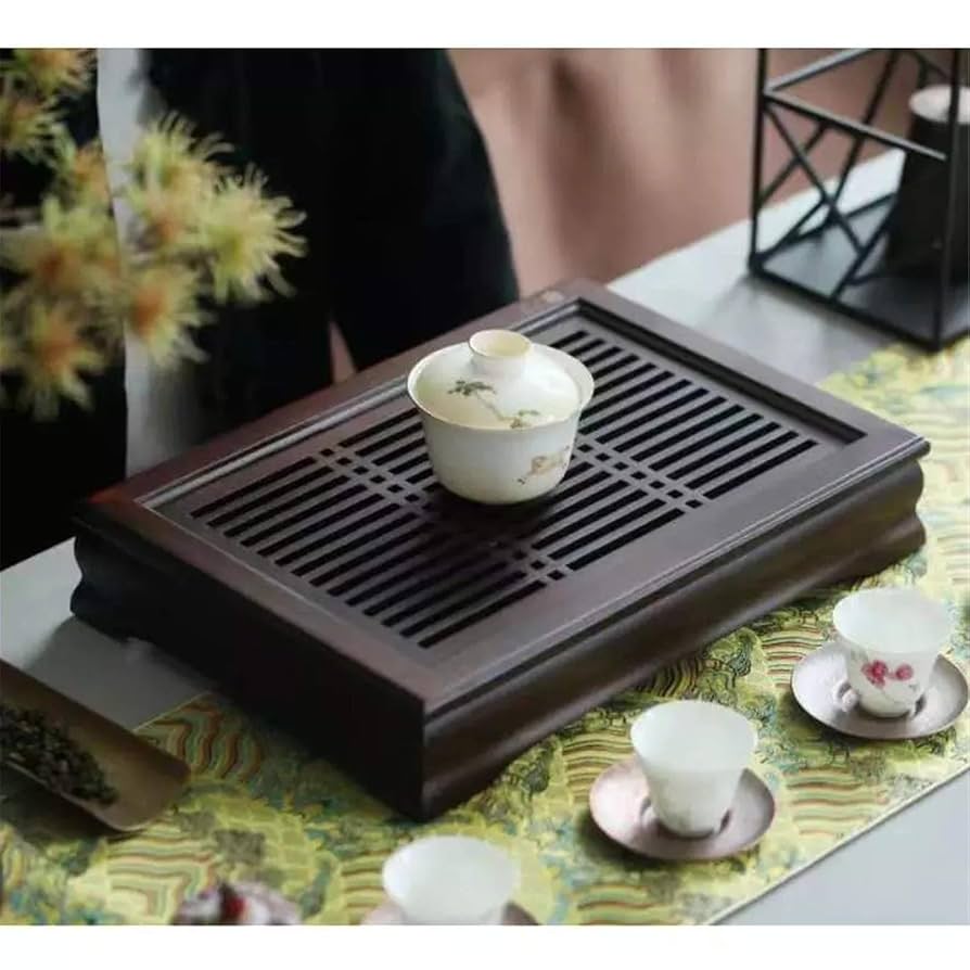 中国 水盤（盥形洗筆）高台あり　u6230939 Amazon｜茶盤 茶盆 茶台 プラスチック製水タンクのティートレイ