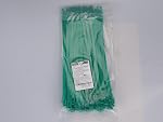 100 Pack de câble en plastique vert épais 300mm×7.6mm Nylon lourd Jardin longue fermeture éclair multi but Premium 12 inch/30 cm Cravates à cravate
