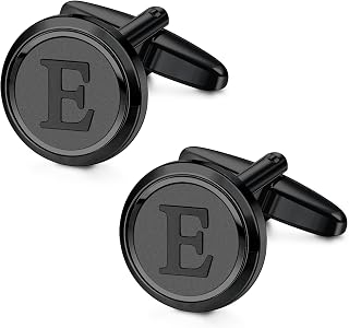 Initial Gold Cufflinks for Men Gold Cuff Links Personalized Copper CuffLinks Letter Cufflinks Gift for Groom Husband Father