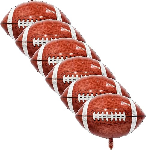 Halovin Kit de globos grandes de fútbol americano de 26 pulgadas, globos de Mylar para decoraciones de Super Bowl para fiestas temáticas de fútbol