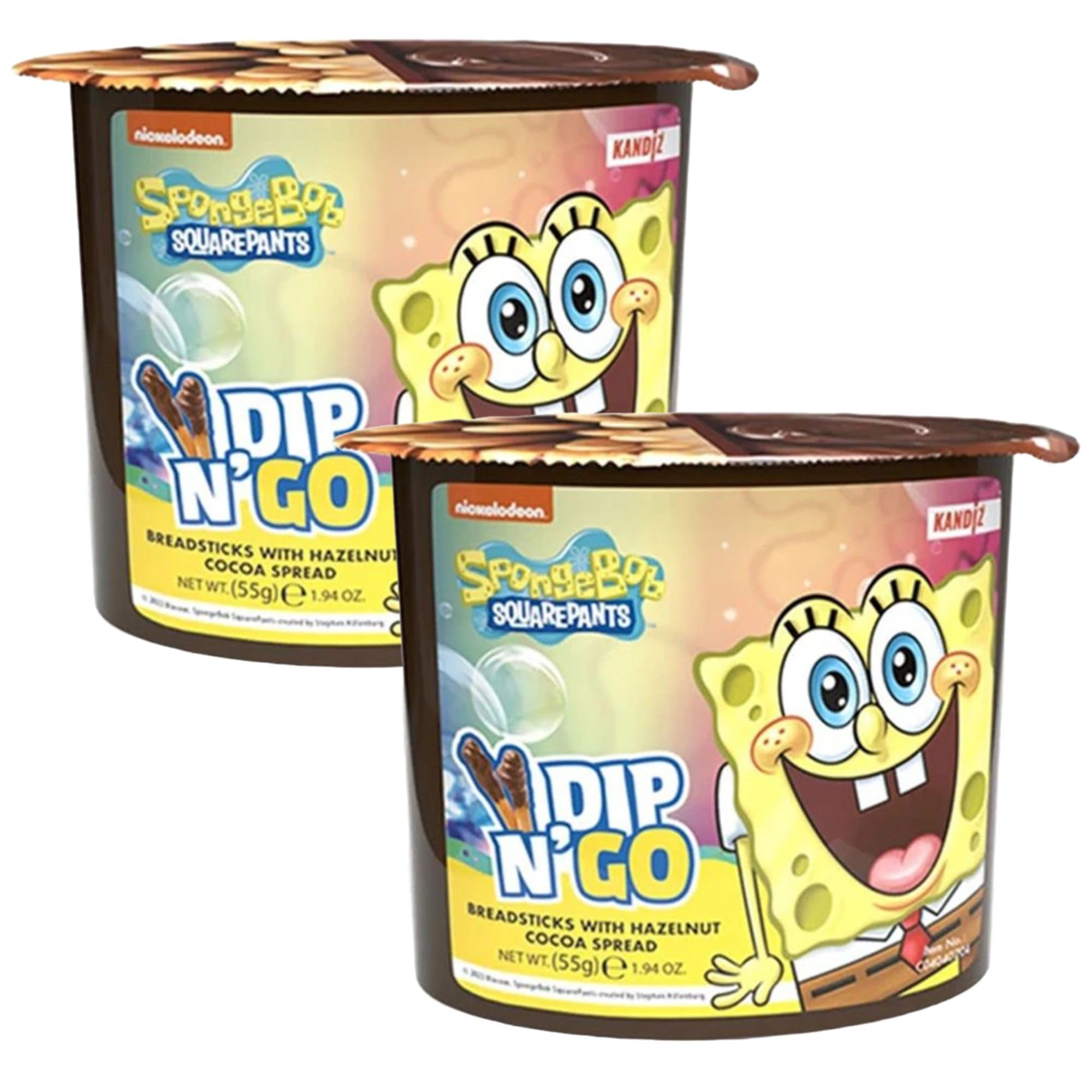 Dip N' Go Breadsticks with Hazelnut Cocoa Spread 55g, Pack of 2