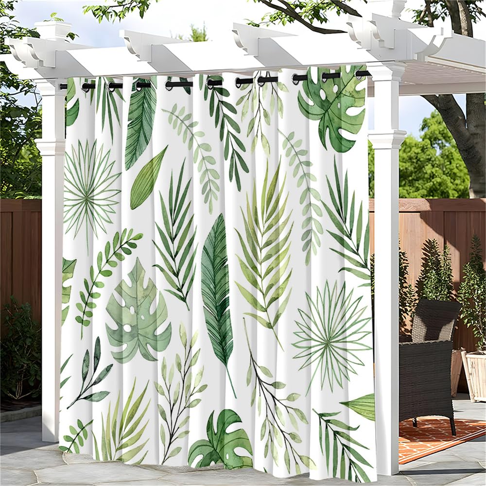 ZEOPLE Cortina Pergola Exterior Con Ojales Cortina Impermeable Cortinas