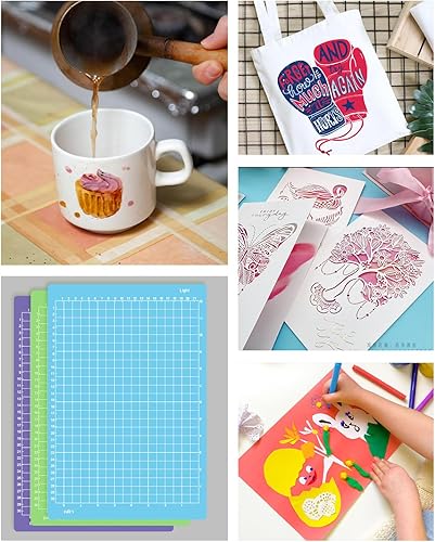 Miniatura 7 de Gwybkq Alfombrilla de corte de 8.5 x 12 pulgadas, compatible con Cricut Joy Xtra, paquete de 6 alfombrillas reutilizables (ligeras, estándar,