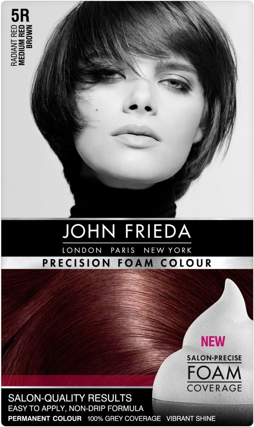 John Frieda Medium Red Brown Precision Foam Colour Number 5R