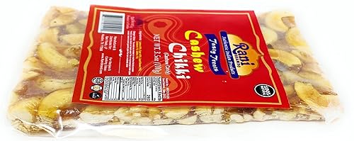 Miniatura 3 de Rani Chikki de anacardo (caramelo quebradizo) 3.5 oz (100 g) ~ Todo natural Vegano Sin colores Apto para gluten Kosher Origen indio