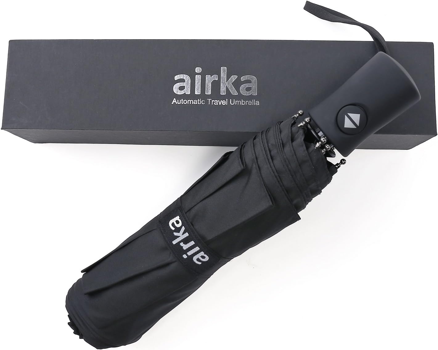Airka Travel Umbrella - Automatic Open Close Windproof Tested for Hurricane/Snowstorm