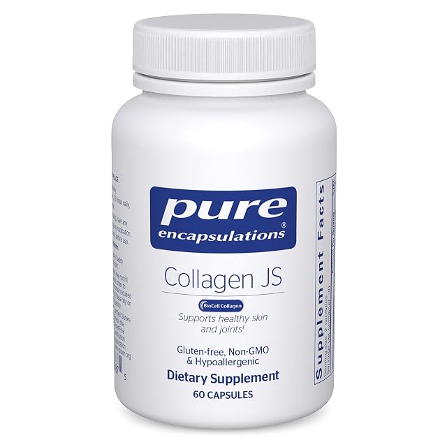 Pure Encapsulations Collagen JS - Skin Joint Health - 1 000 mg Hydrolyzed Biocell Collagen - Gluten Free