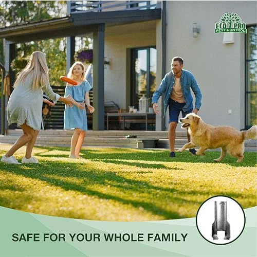 Miniatura 4 de Estaciones de cebo para ratas, paquete de 2 unidades, estación recargable para cebo para ratones para exteriores con cerraduras y llaves, caja de