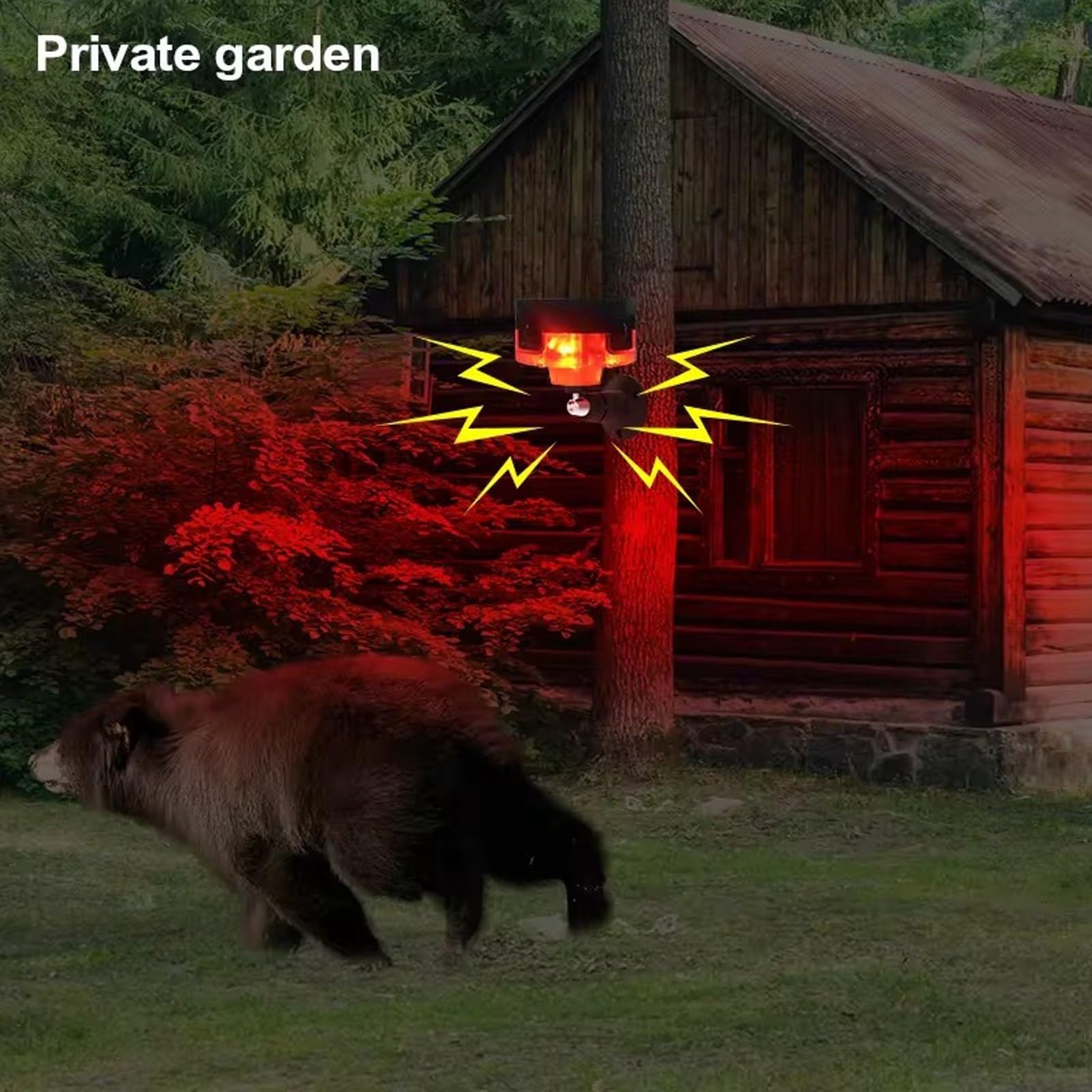 Solar Außen Bewegungsmelder Alarm, 360° Abdeckung, 129 DB Sirene, 13 Töne, Wasserdicht, DIY Installation mit Fernbedienung für Haus, Hof, Villa