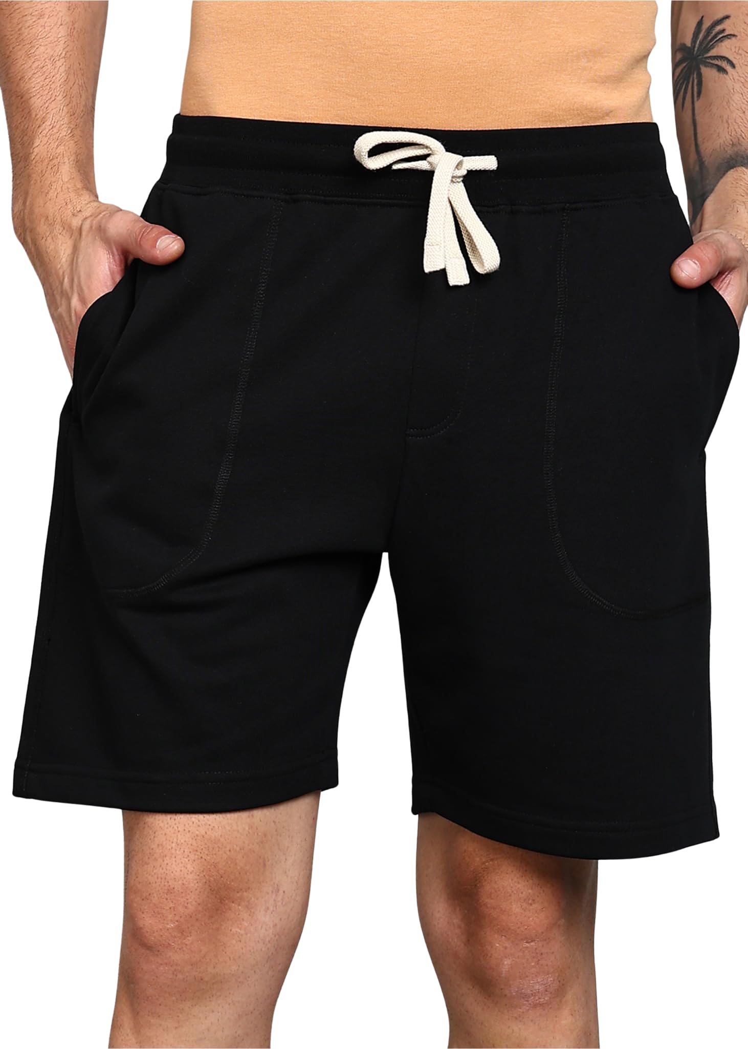alan jones clothing Men's Cotton Regular Fit Jersey Shorts | Comfortable Lounge, Gym & Everyday Wear | Sizes S-3XL-picture-41