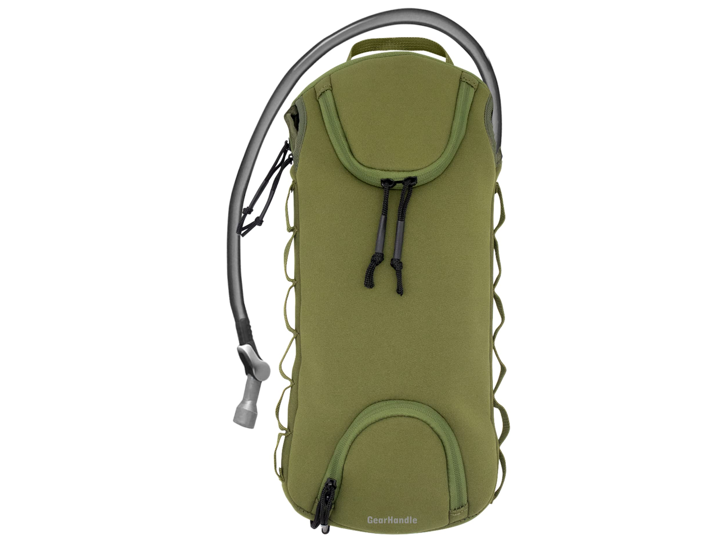 Universal Water Bladder Insulator Bag for Osprey, Platypus and CamelBak Hydration Backpacks; 2-3L Hydration Bladder Insulation Sleeve - Interior/Exterior Mount, Hang Hole, Tube Ports