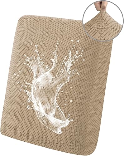 Miniatura 27 de Easy-Going Fundas de cojín impermeables para sofás y sofás, funda de asiento de sofá de jacquard elástica de repuesto para perros, mascotas y niños,