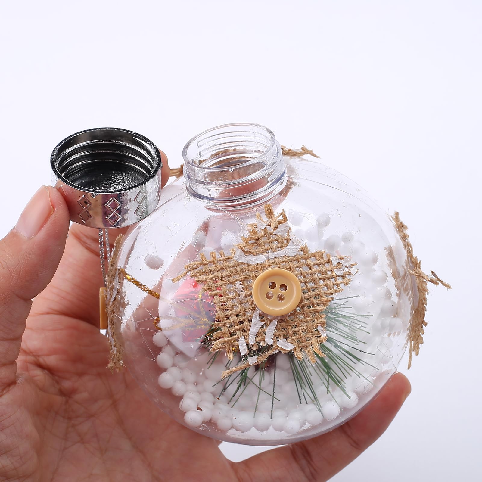 48x Boules De Noël En Nacre Blanche 4 Cm - Mat / Brillant - Boules De Noel En Nacre Blanche 4 Cm Mat Brillant Boules De Noel En Plastique Incassable Decorations Pour Sapin De Noel En Nacre Blanche