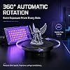 Luz de Curado de Resina UV para Impresora 3D con Plato Giratorio 360° | Luz UV Motorizada LED 50W 395nm para Post-Curado, Soporte Ajustable para Impresión 3D SLA/DLP/LCD, Solidificar Resina Fotosensible 5