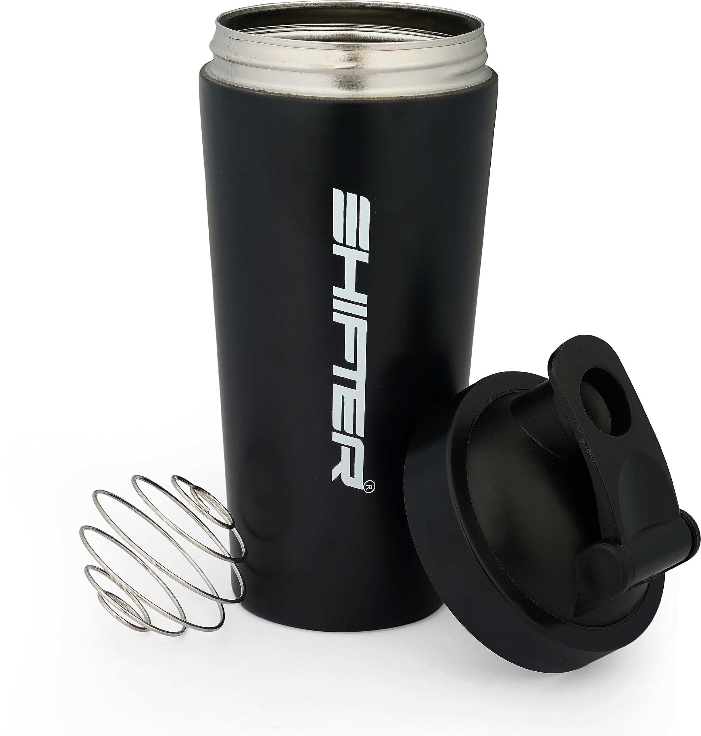 SHIFTER Wellness Stainless Steel Black Shaker Bottle for Protein Shake 100% Leakproof | 700 ml Shaker (Pack of 1, Black, Steel) (B0CG9Z9JV4) Amazon Price History, Amazon Price Tracker