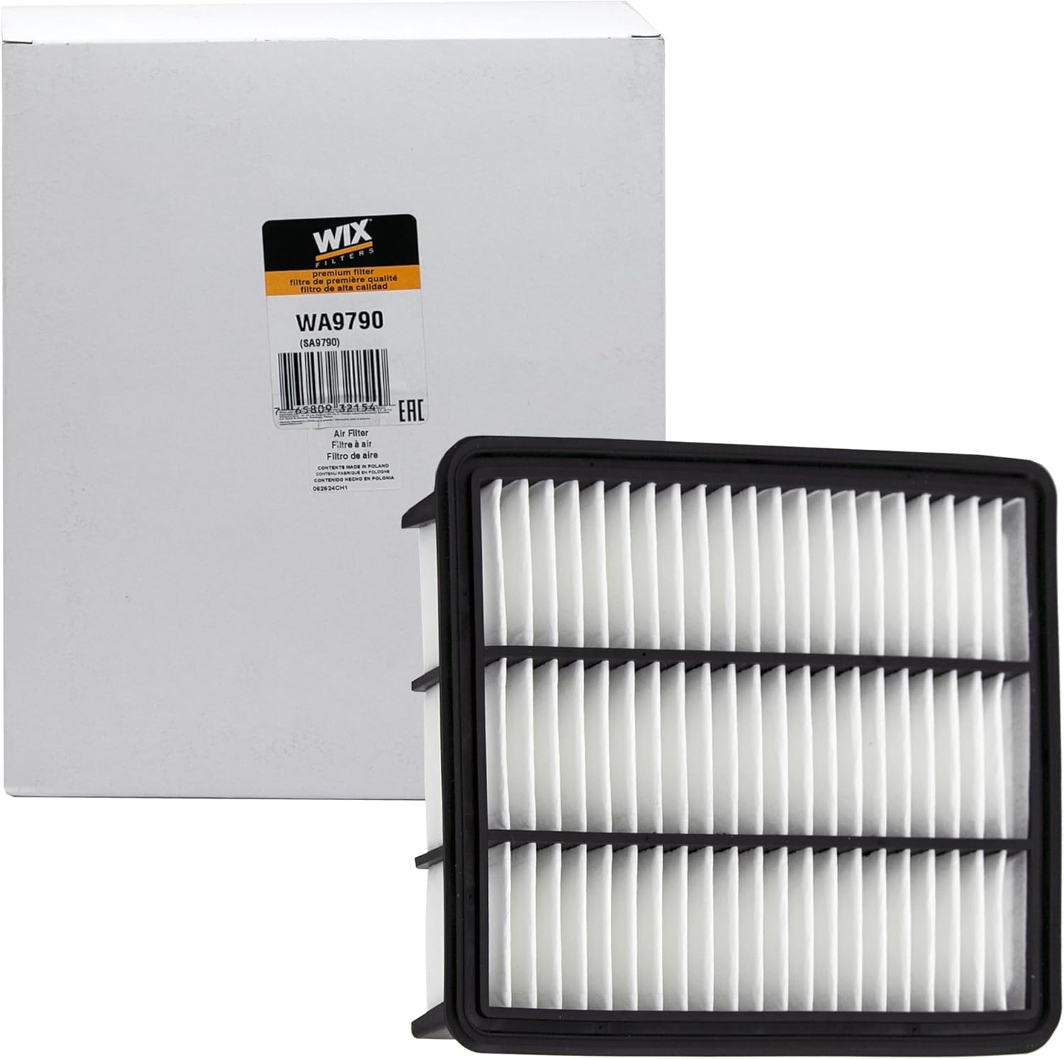 WIX WA9790 Engine Air Filter Compatible With Mazda CX-9 (16-17)