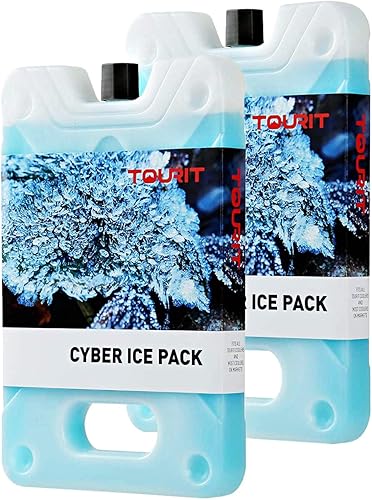 TOURIT Ice Pack for Lunch Box-8.75 x 5.5-Reusable Long Lasting for Lunch and Cooler Bag-Camping, Beach, Picnics, Fishing and More
