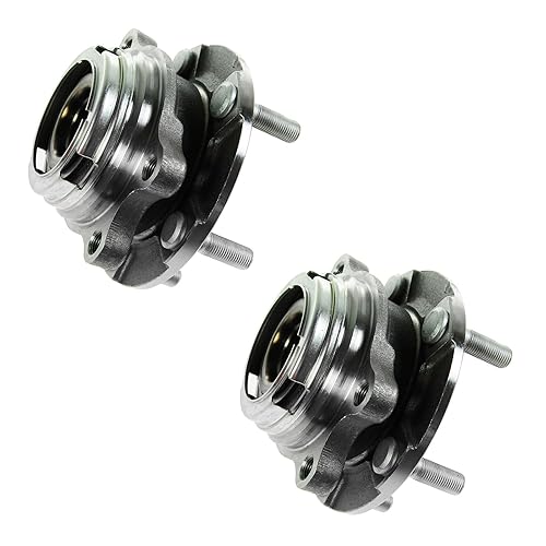 Vista 218 de TRQ Juego de 2 rodamientos de rueda trasera y conjunto de cubo con sensor ABS compatible con Ford Transit Connect 2014-2018